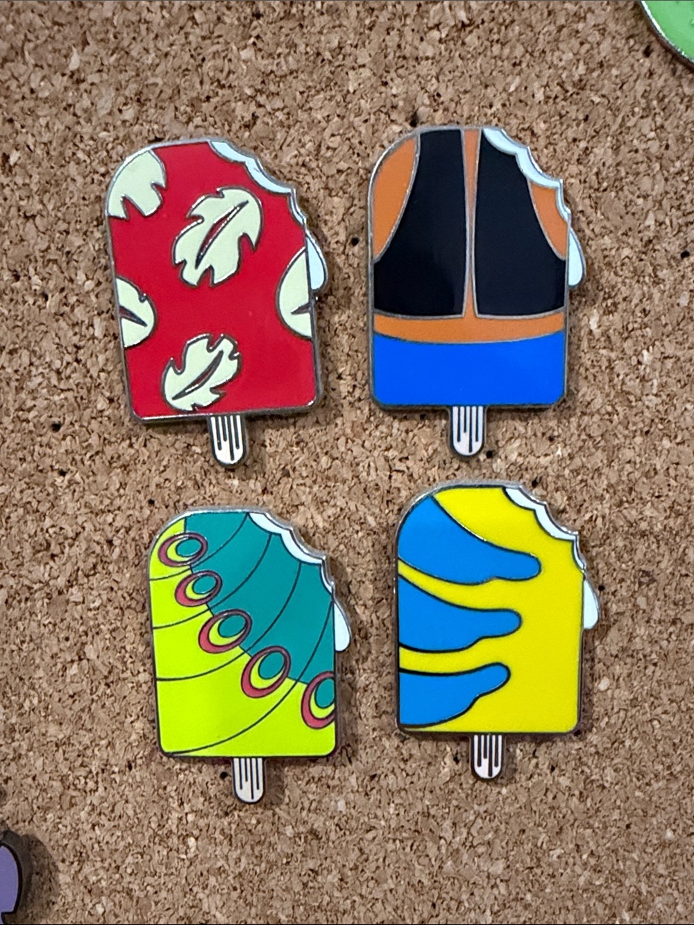 Disney Popsicle Pin Set - Ice Cream